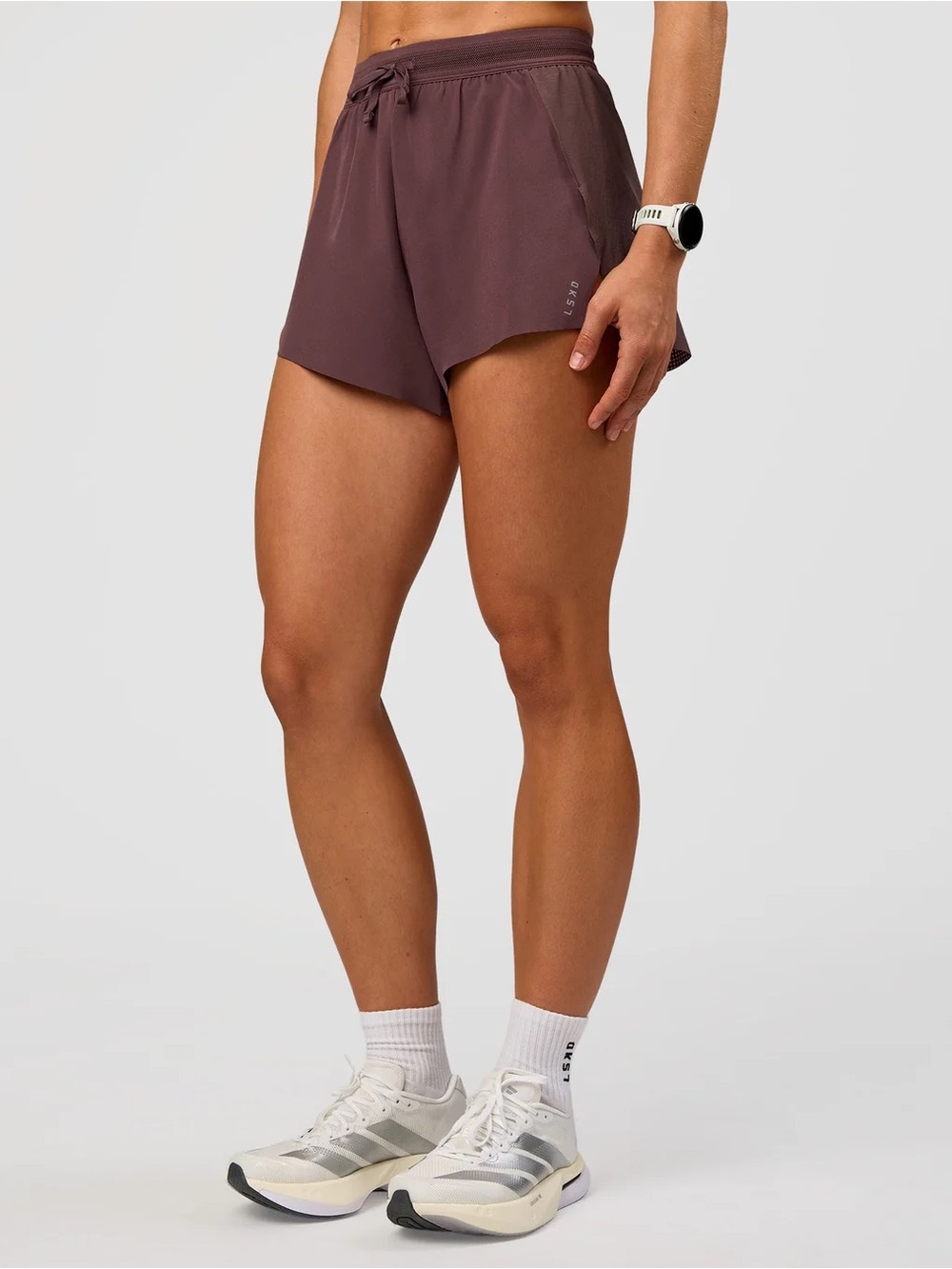 LSKD Accelerate 3” High-Rise Running Shorts In Cocoa Powder Women’s Small NWT
